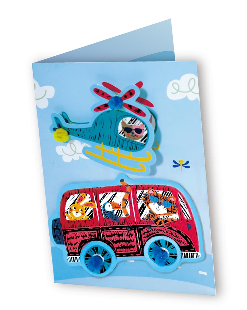 Avenir - Scratch Greeting Card - Cars