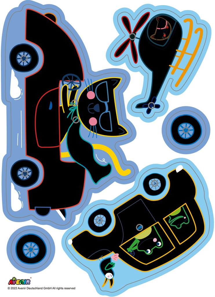 Avenir - Scratch Greeting Card - Cars