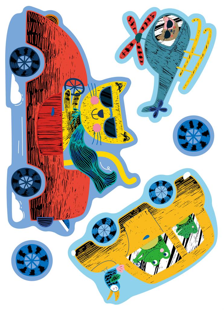 Avenir - Scratch Greeting Card - Cars