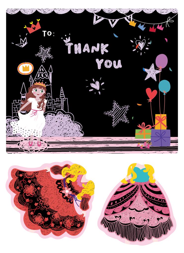Avenir - Scratch Greeting Card - Princess