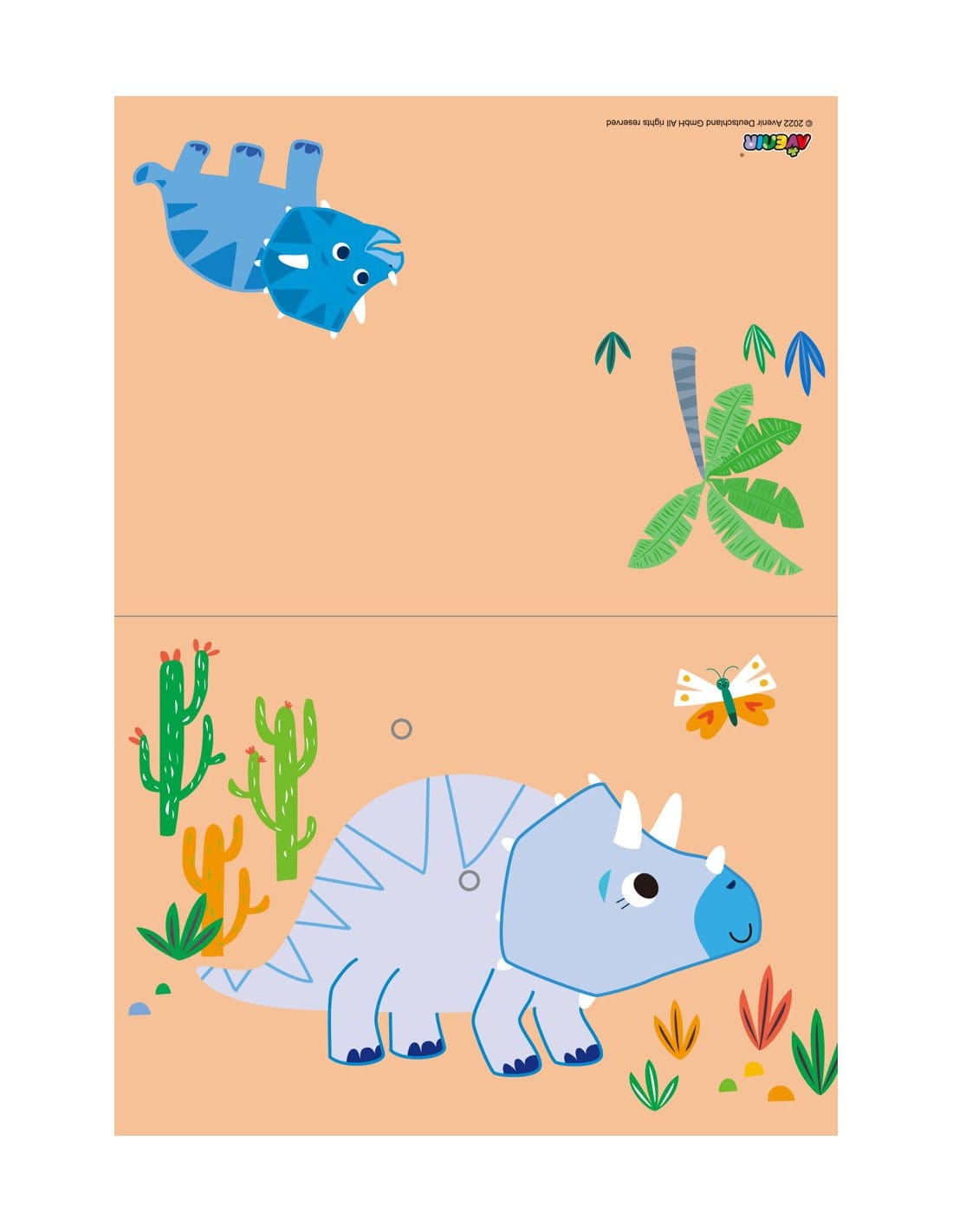 Avenir - Scratch Greeting Card - Dinos