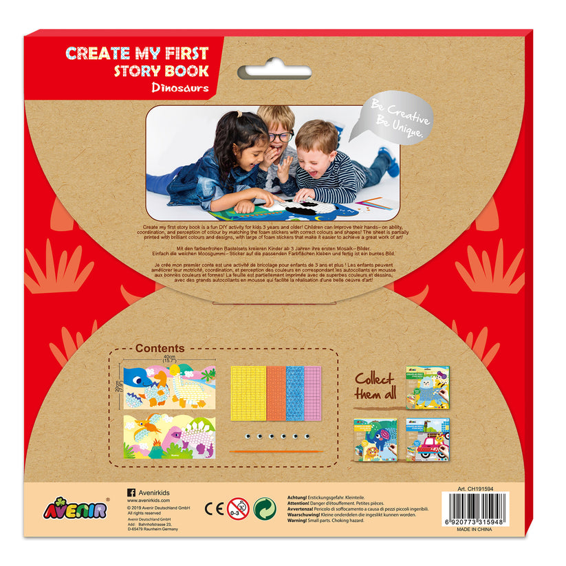 Avenir Create My First Story Book Dinosaurs