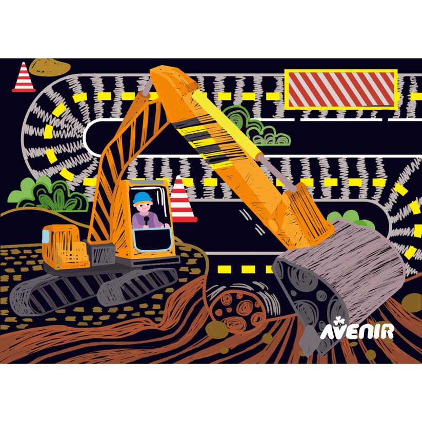 Avenir Scratch Art Kit 8 Construction