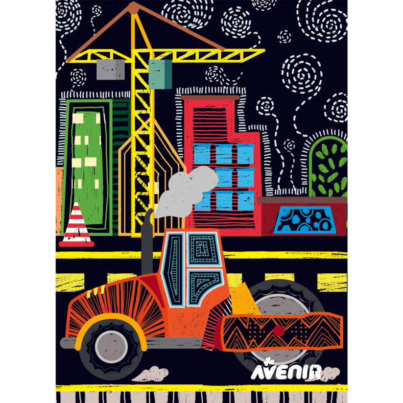 Avenir Scratch Art Kit 8 Construction