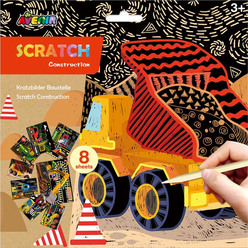 Avenir Scratch Art Kit 8 Construction