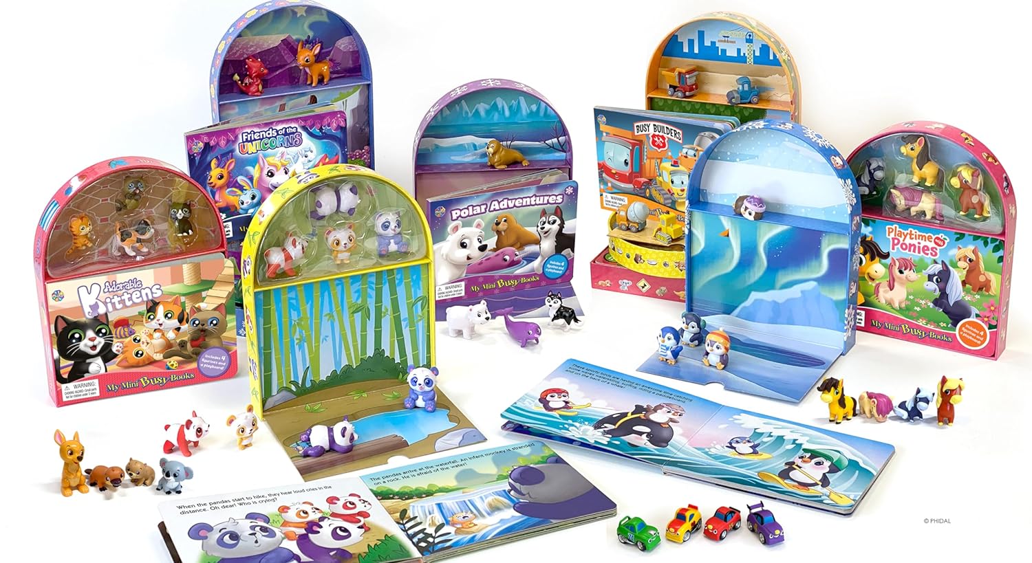 Phidal Playful Pandas Mini Busy Books