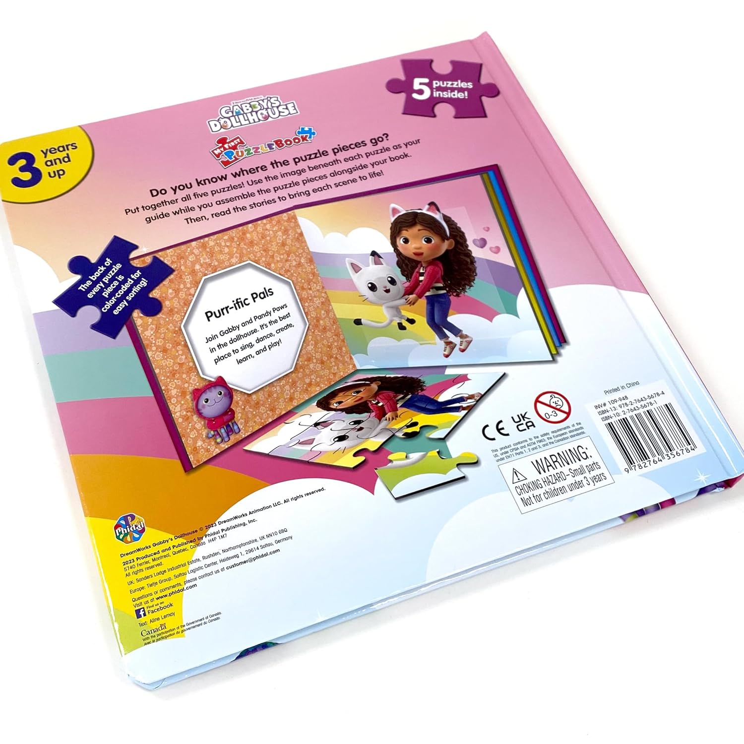 Phidal Uni. Gabby's Dollhouse My First Puzzle Book