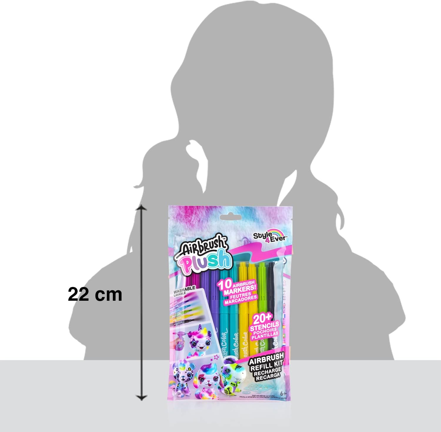 Canal Toys Airbrush Plush Refill Kit Multicolored