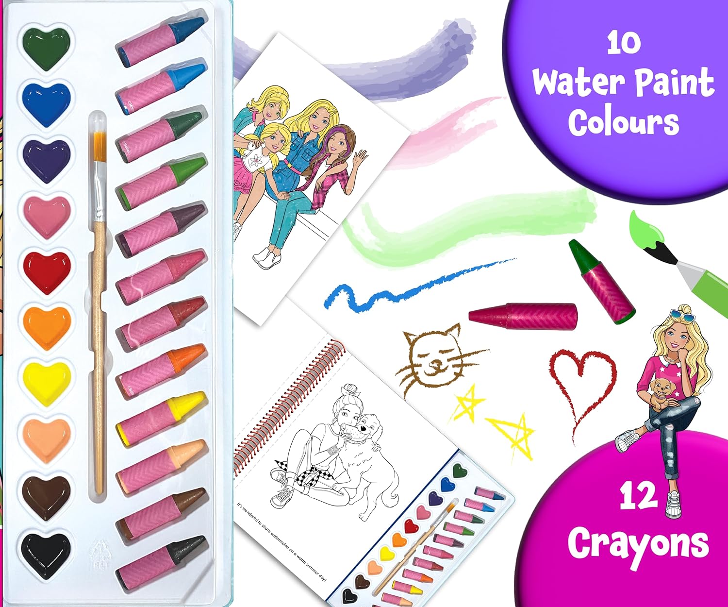 Phidal Barbie Deluxe Paint Poster