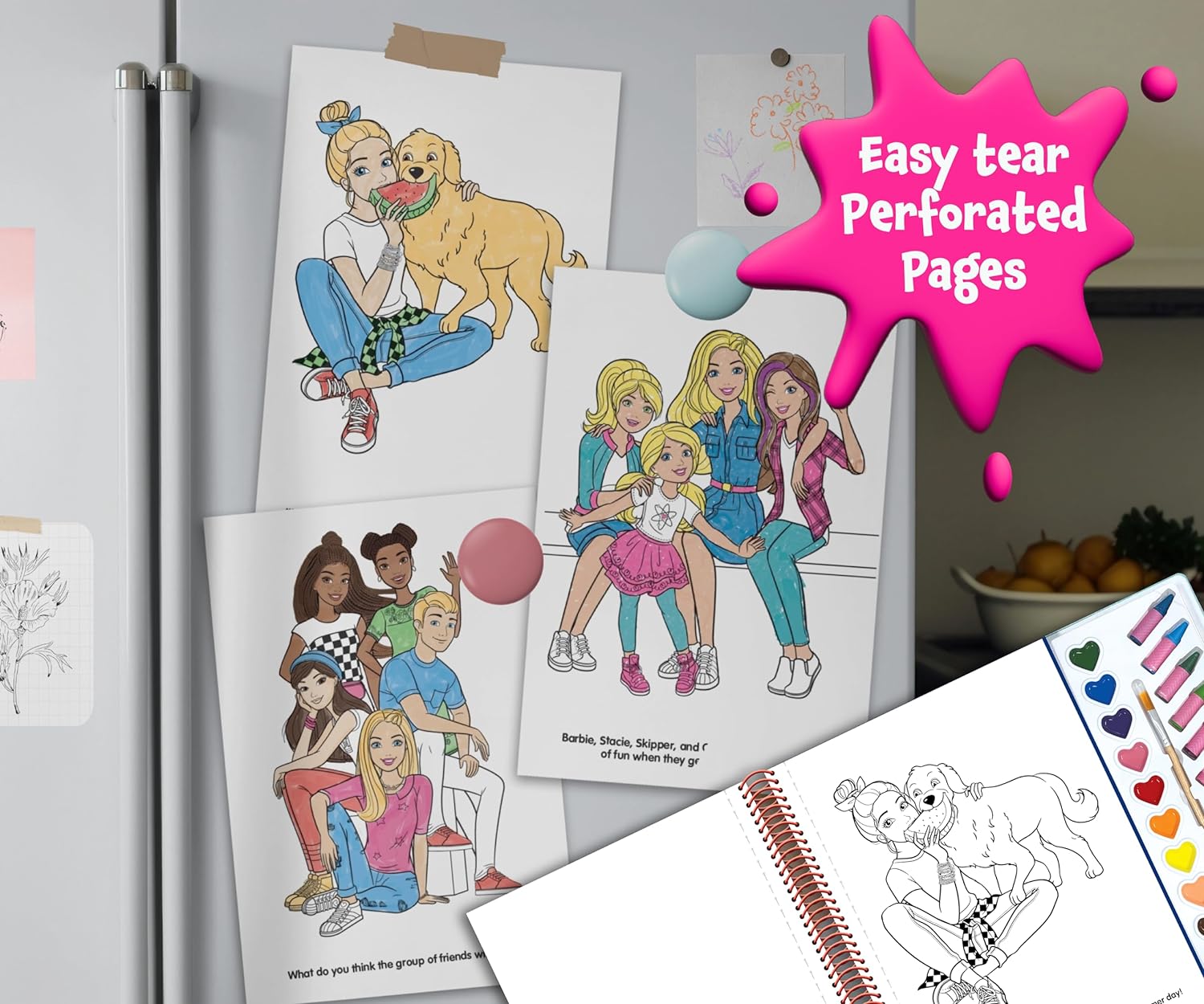 Phidal Barbie Deluxe Paint Poster