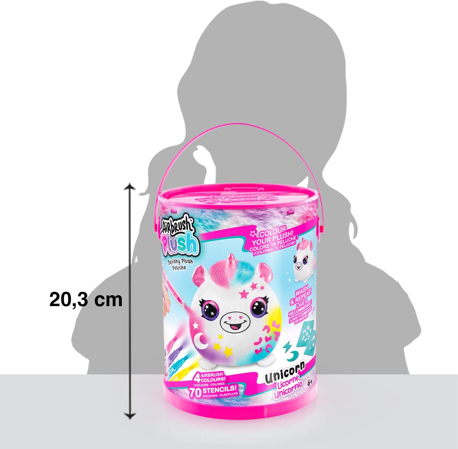 Canal Toys Airbrush Plush Squish Pals Paint Can