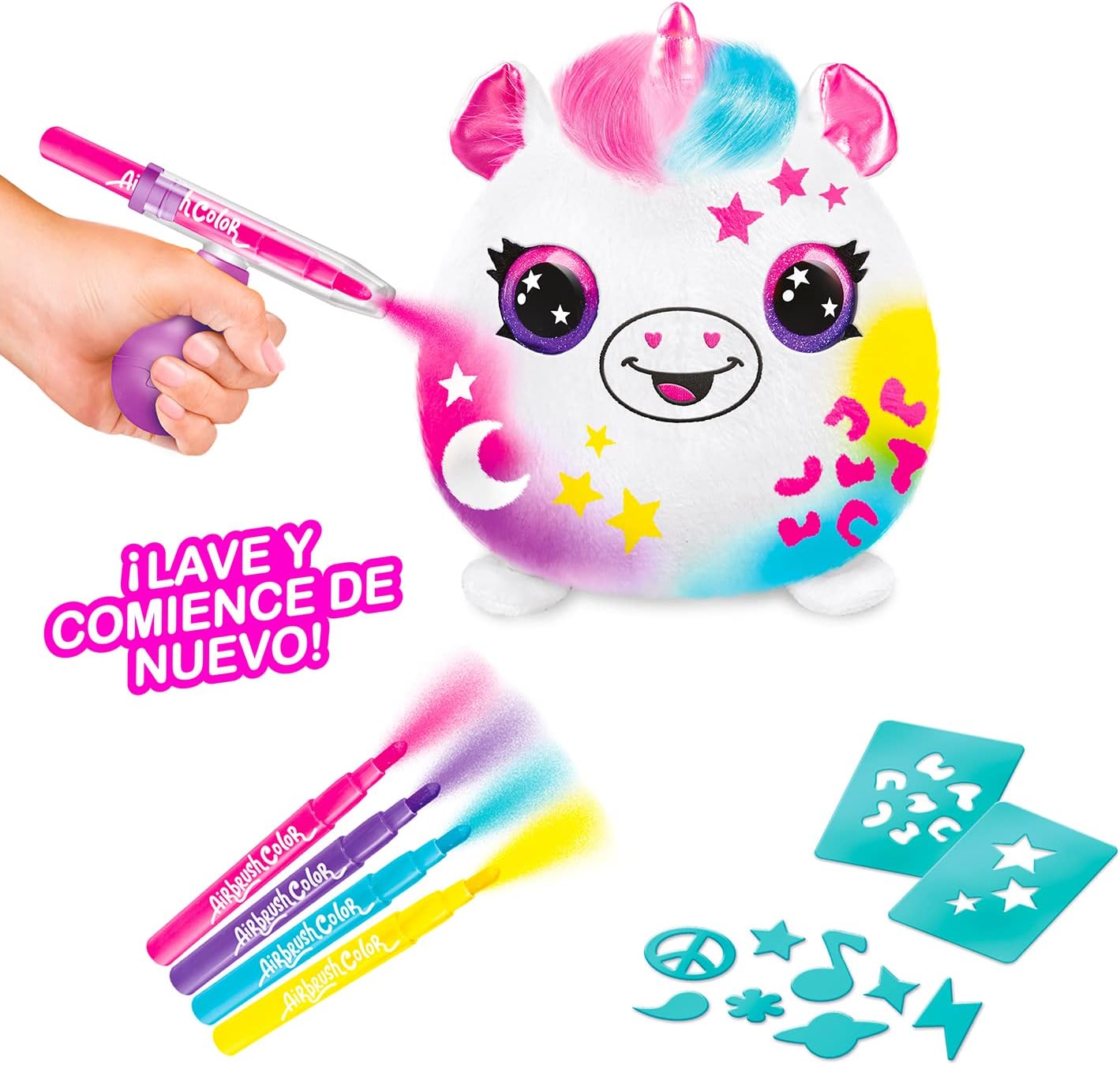 Canal Toys Airbrush Plush Squish Pals Paint Can