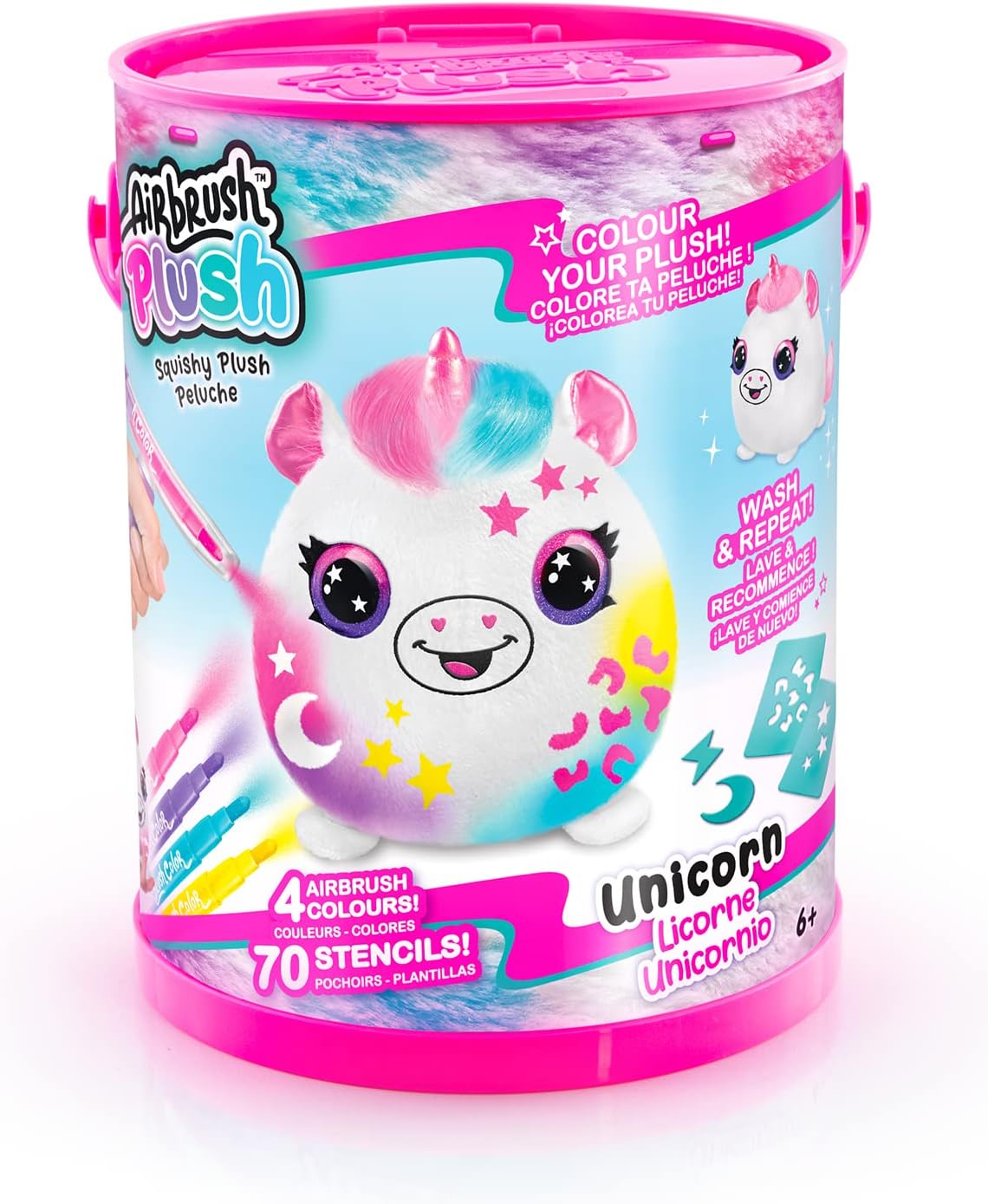 Canal Toys Airbrush Plush Squish Pals Paint Can