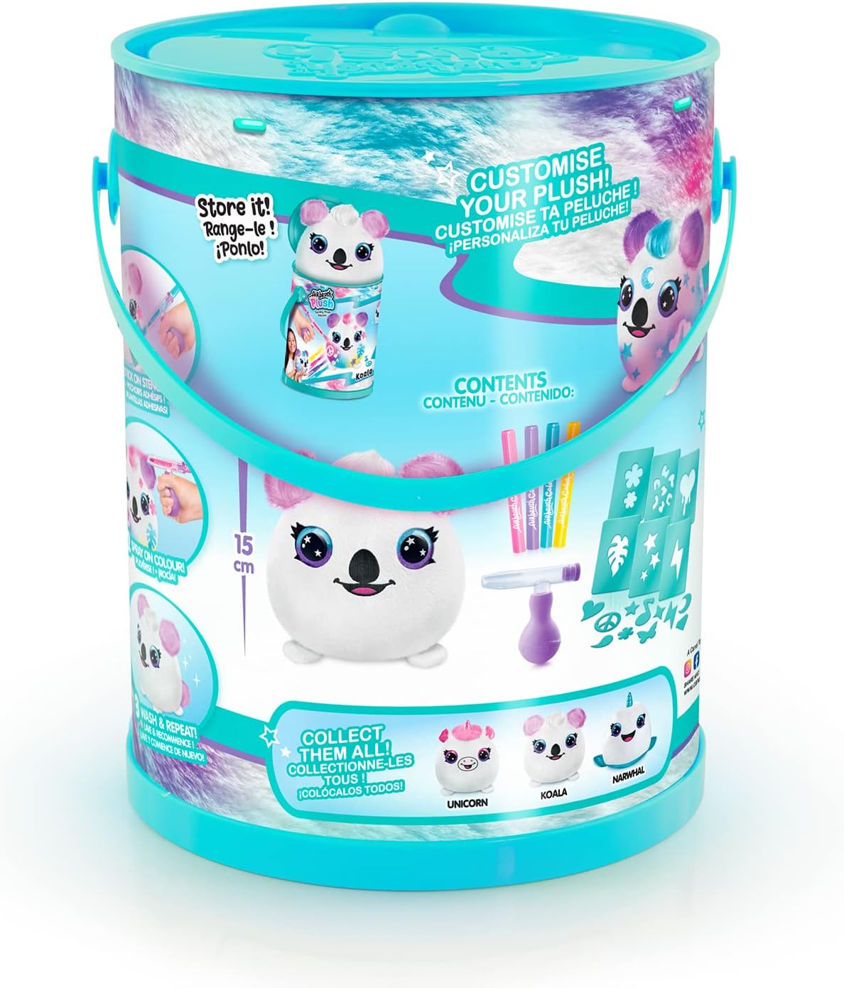 Canal Toys Airbrush Plush Squish Pals Paint Can