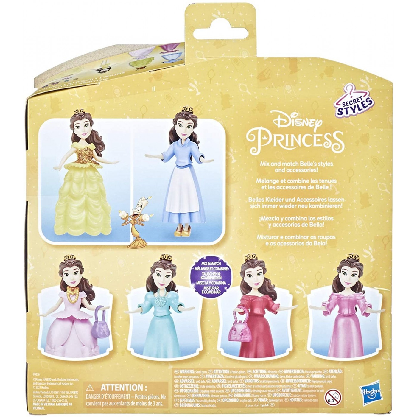 Hasbro Disney Princess SD UPC Belle Fashion Collection