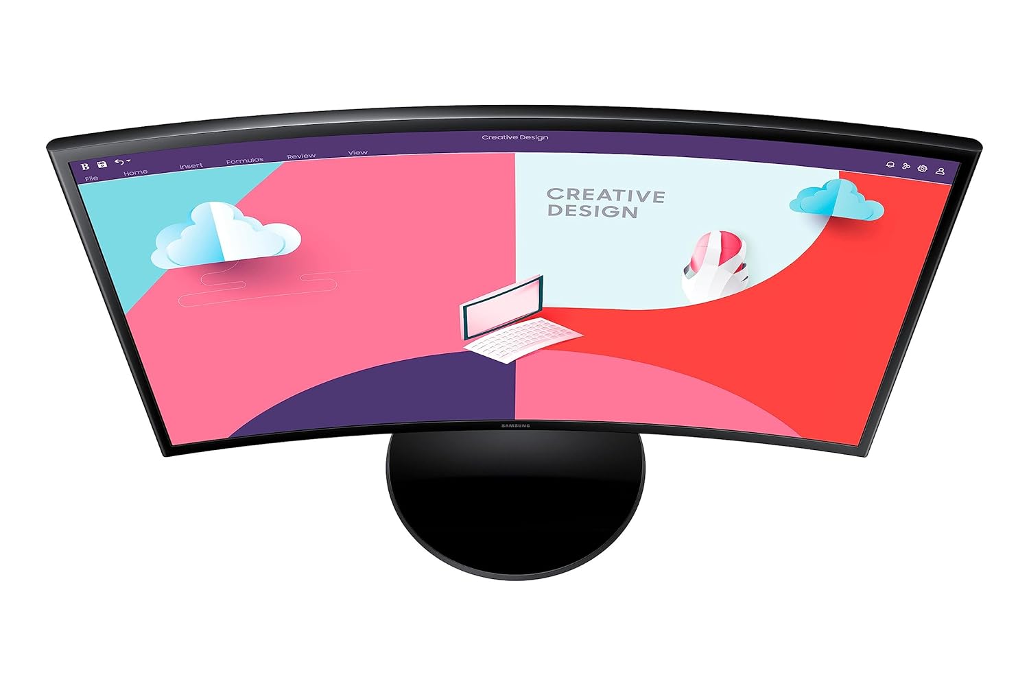 Samsung 1800R LS24C360EAMXUE FHD Curved Monitor 24inch