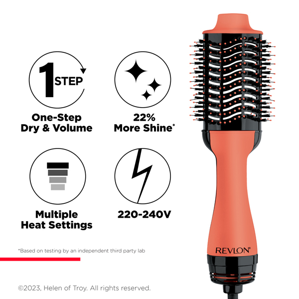 Revlon One-Step Hair Dryer And Volumiser Apricot Edition