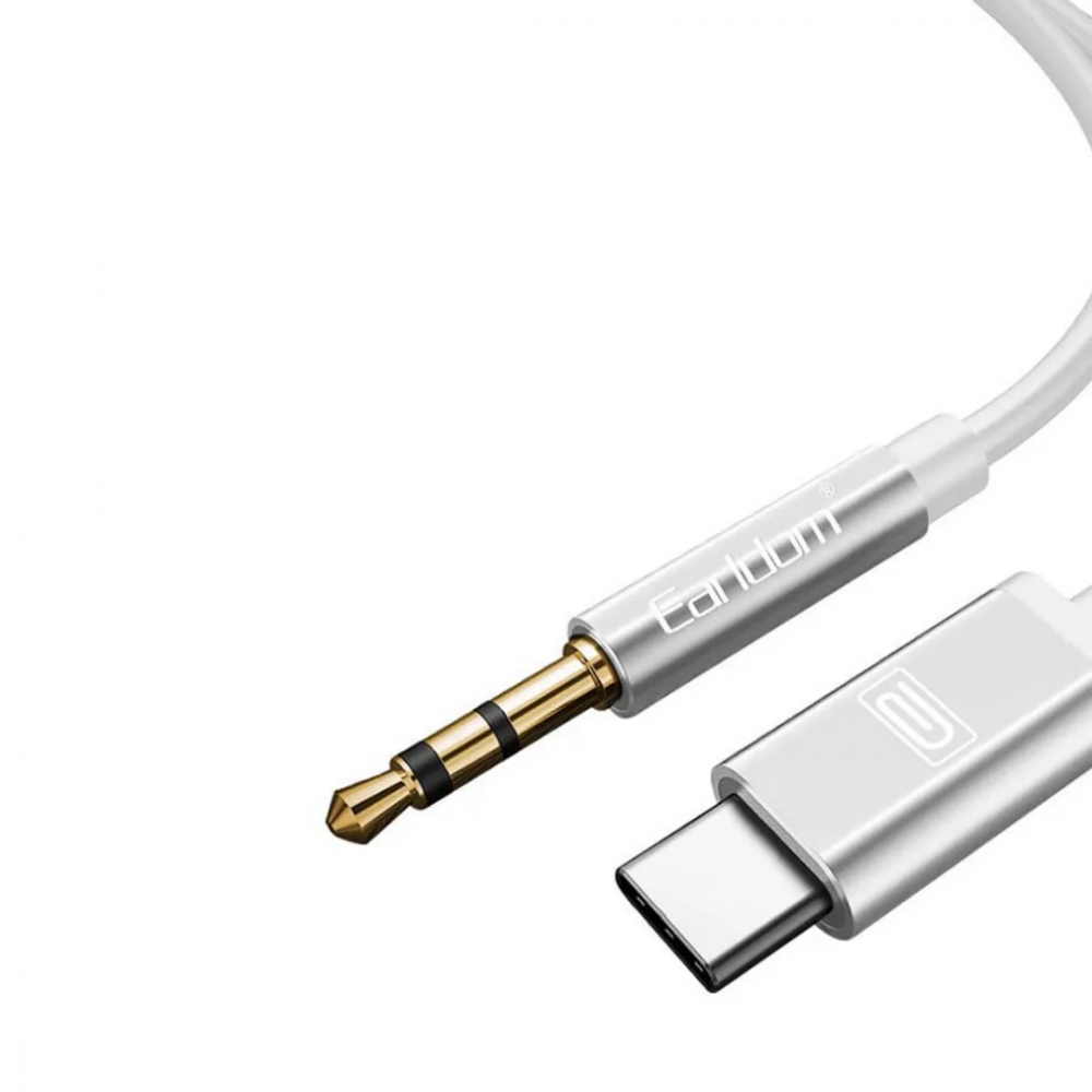 Earldom ET-AUX28 USB Type-C to 3.5mm Audio Jack Cable -1 Meter