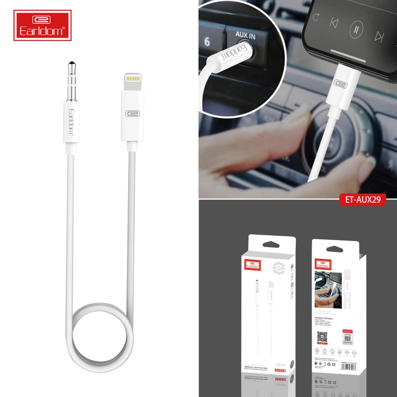 Earldom Et-aux29 100cm Aux Cable to Lighting