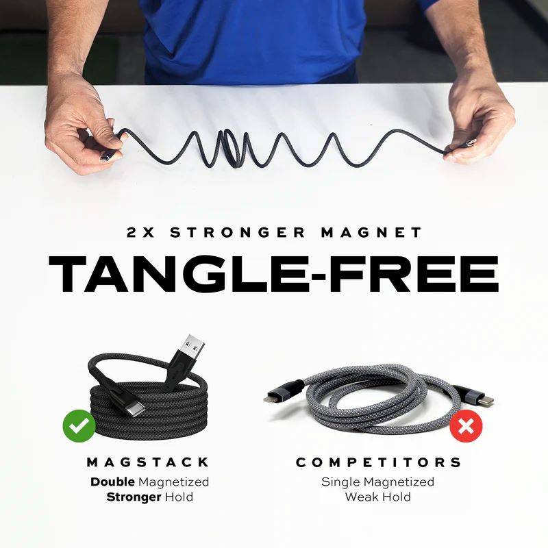 Statik MagStack Pro Magnetic 100w Cable USB-C to USB-C 1.8m
