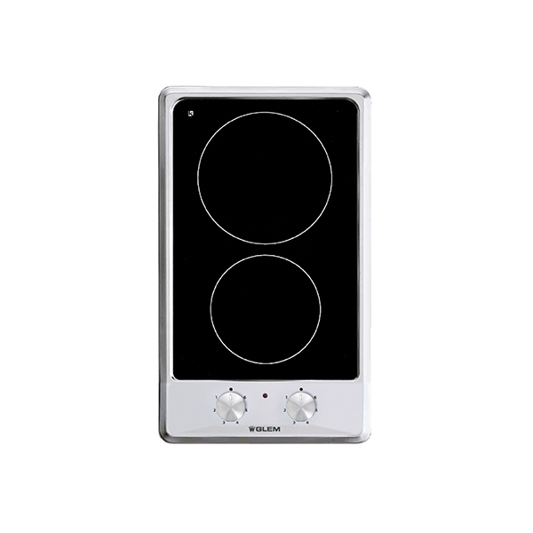 Glem Gas 2 Burners Ceramic Hob 30 Cm GLGTH32KIX - Stainless Steel