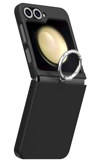 Araree Aero Flex Case With Finger Ring Holder For Samsung Galaxy Z Flip 6 - Black