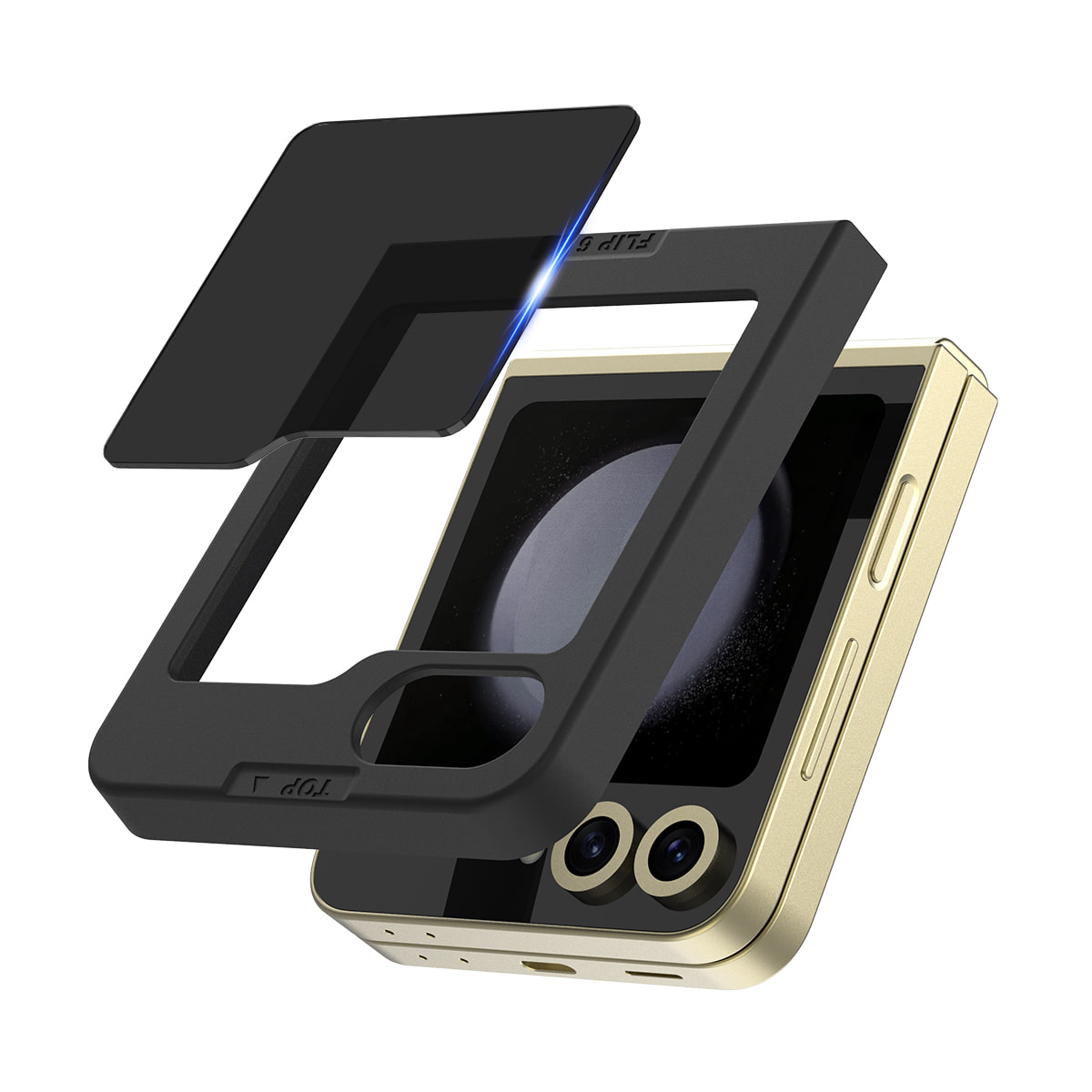 Araree Core Front Screen Tempered Glass (1 Piece) For Samsung Galaxy Z Flip 6 - Privacy Black