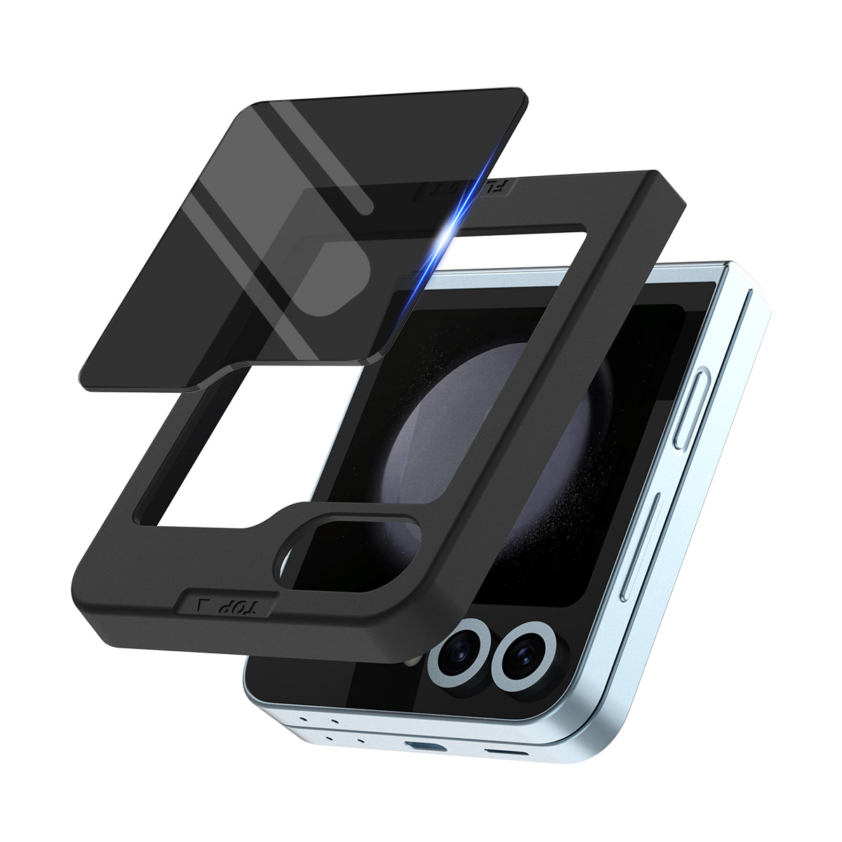 Araree Core Front Screen Tempered Glass (1 Piece) For Samsung Galaxy Z Flip 6 - Privacy Black