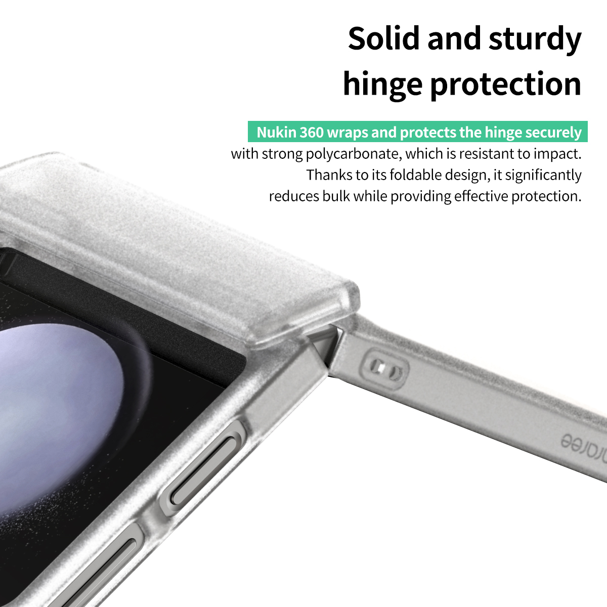 Araree Nukin 360 With Hinge Protection Case for Samsung Galaxy Z Flip 6 - Clear