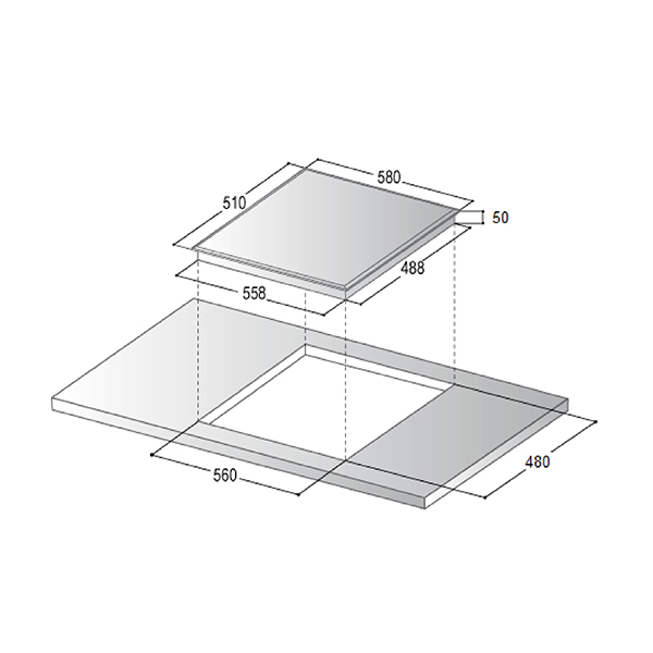 Startec Gas Hob 60 cm