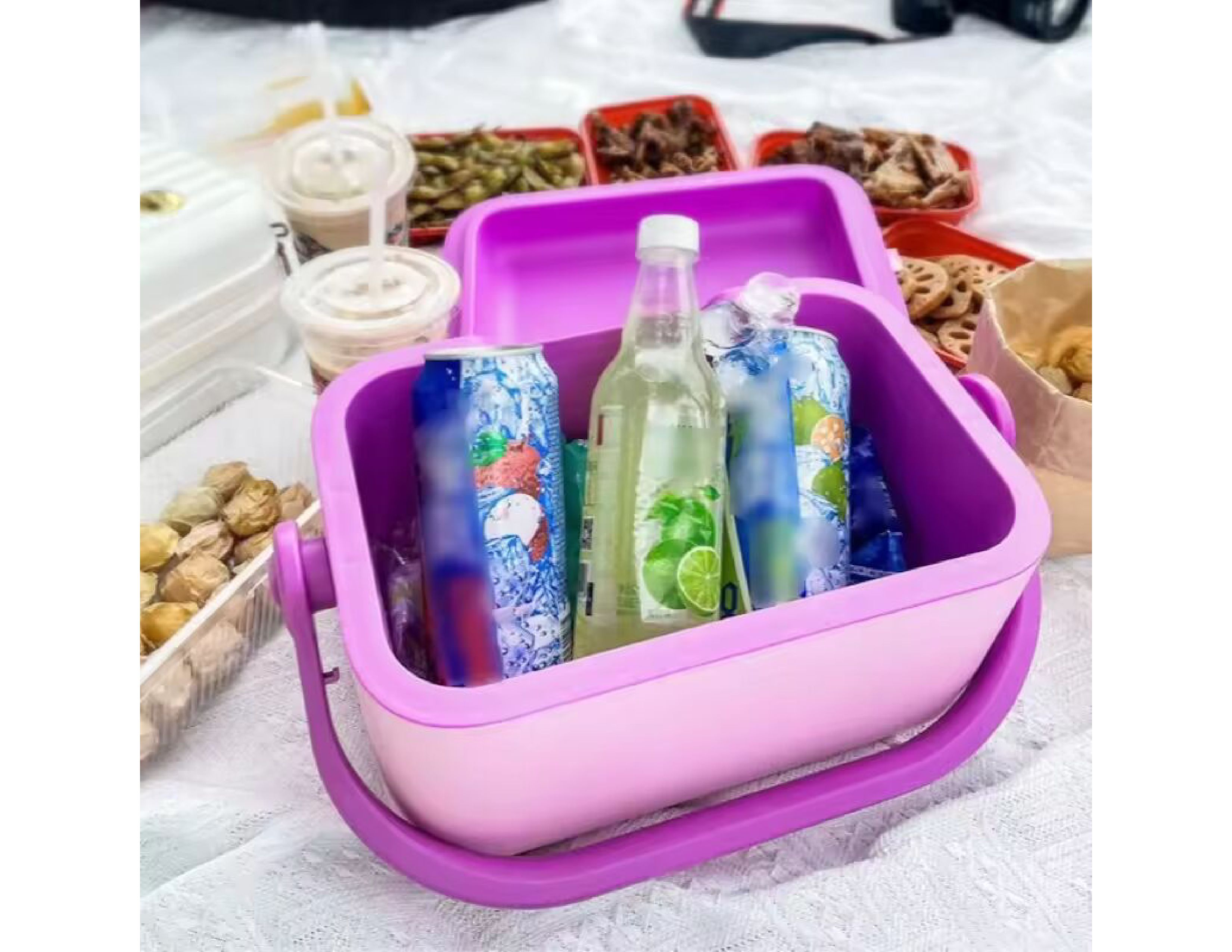 IceMaster Custom Outdoor Camping Picnic Small Ice Fishing Polar Box - Lilac