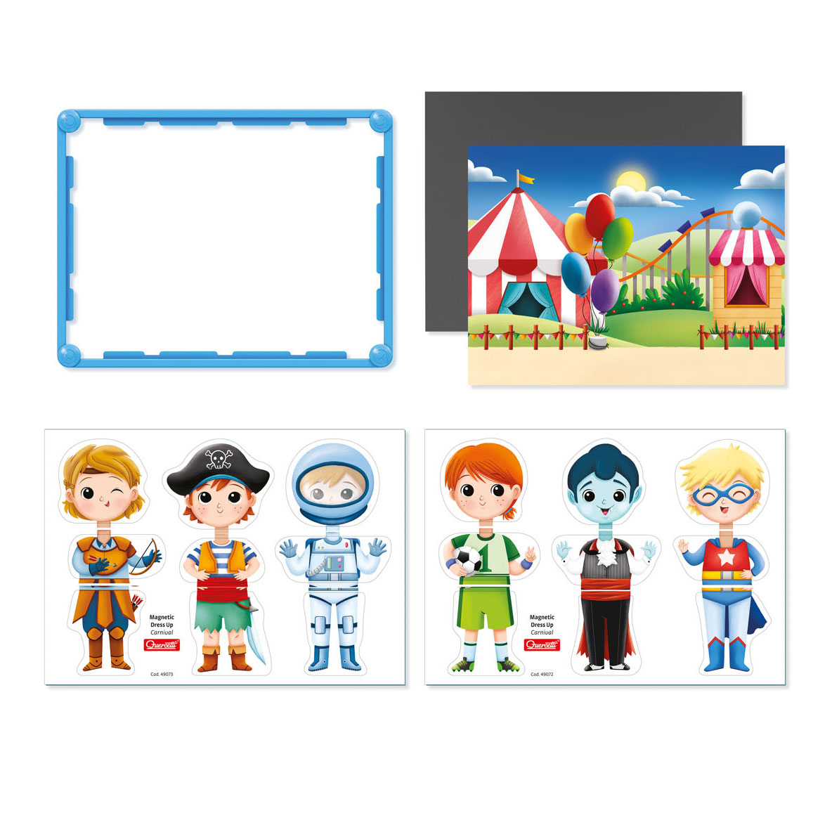 Quercetti Magnetic Dress-Up - Carnival Educational Toys