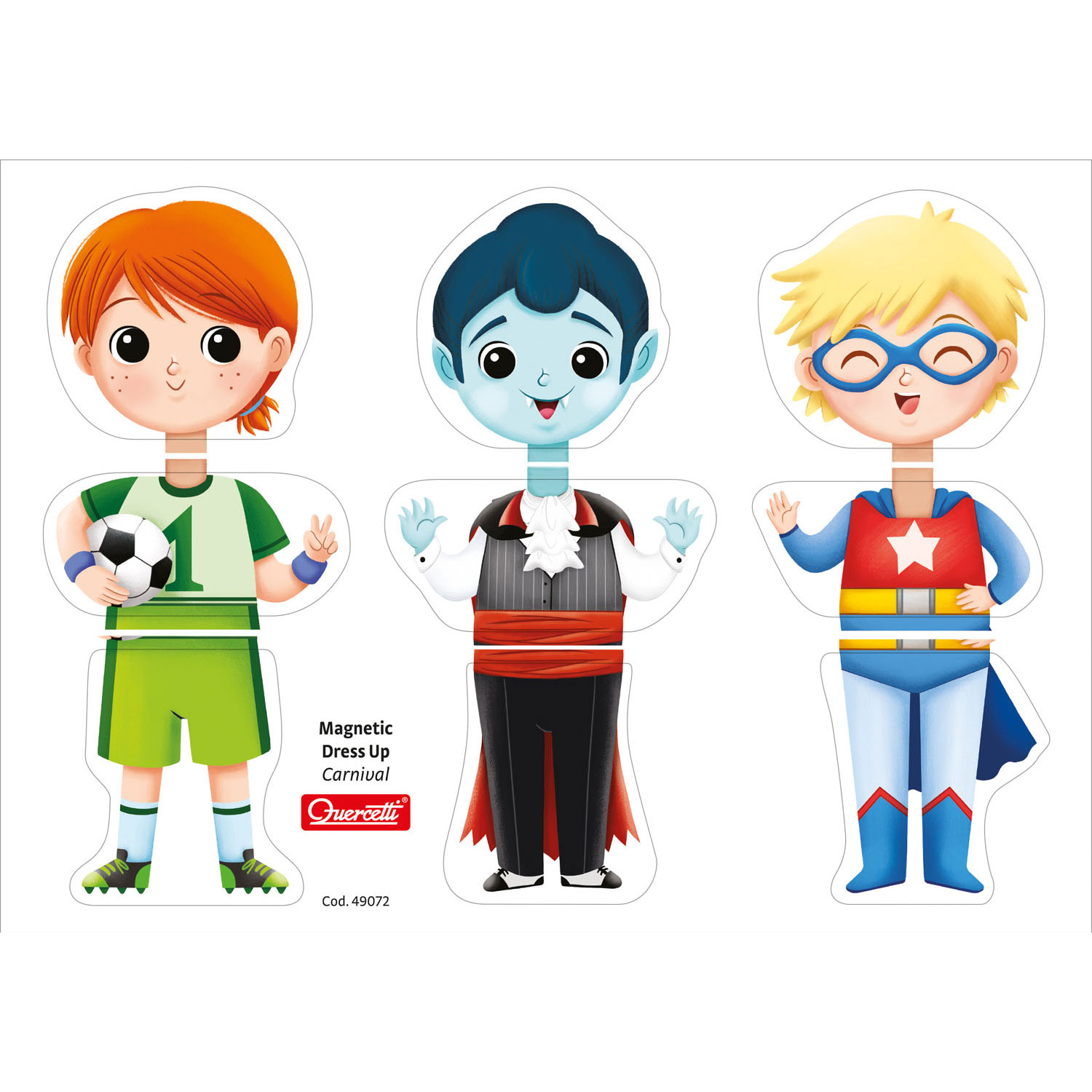 Quercetti Magnetic Dress-Up - Carnival Educational Toys