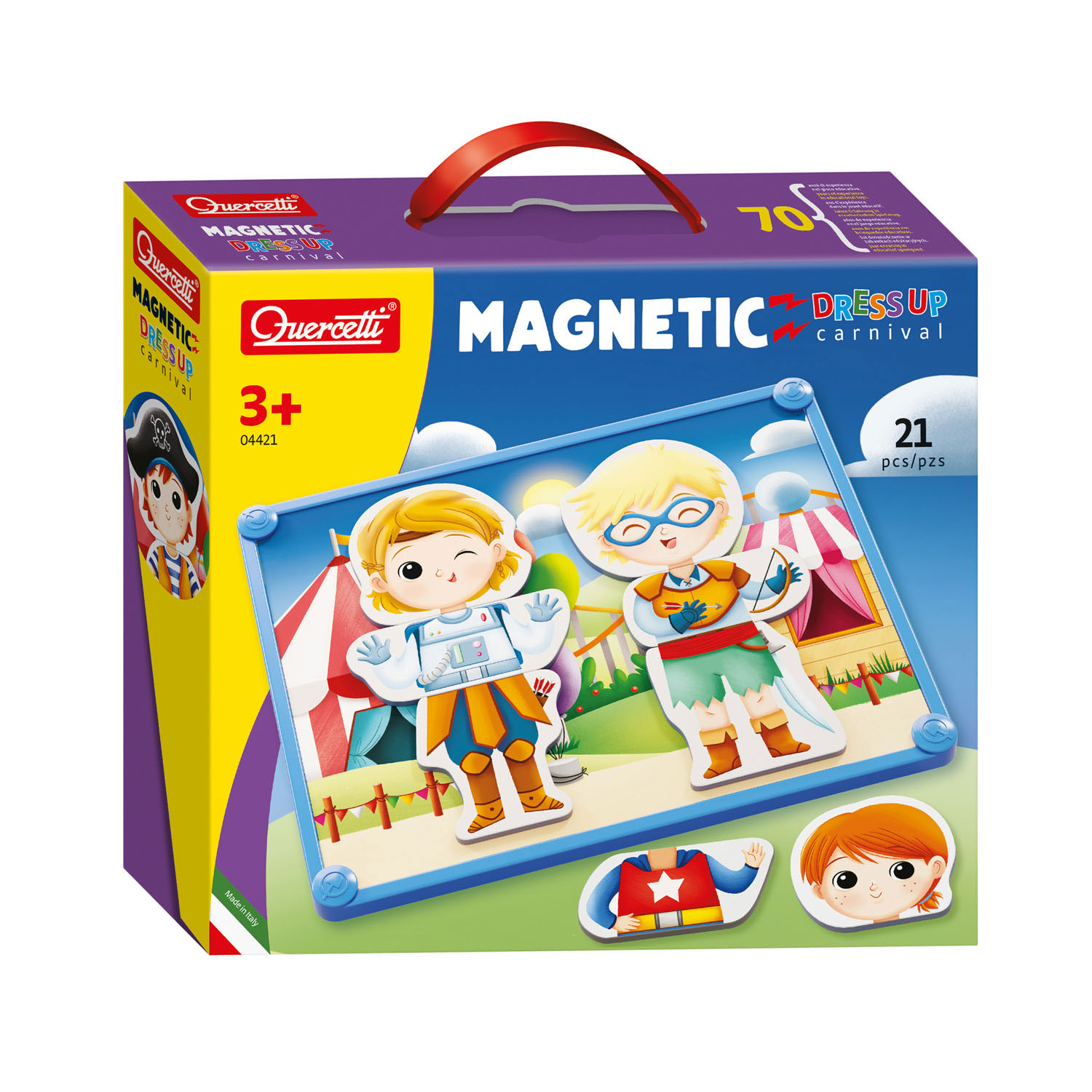 Quercetti Magnetic Dress-Up - Carnival Educational Toys