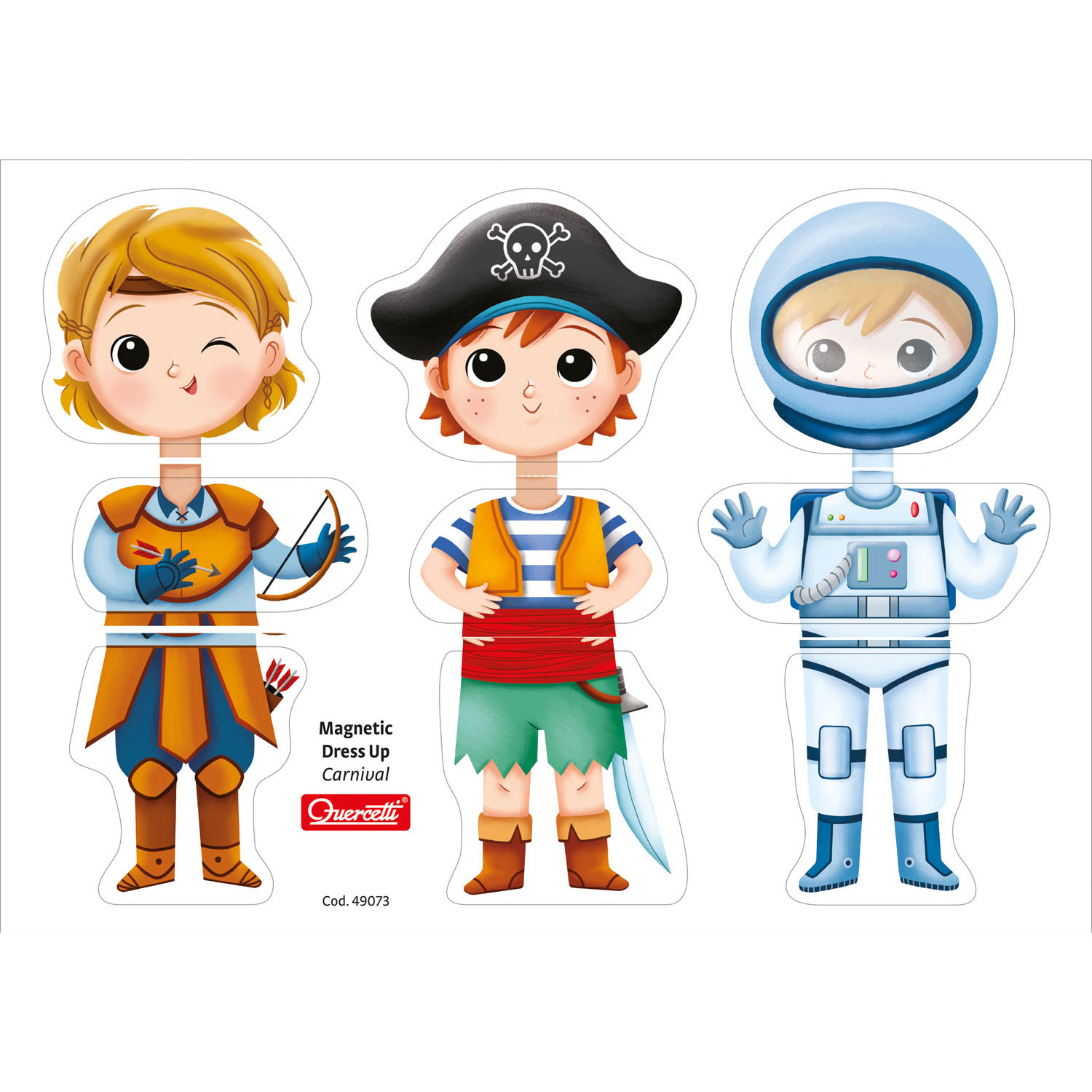 Quercetti Magnetic Dress-Up - Carnival Educational Toys