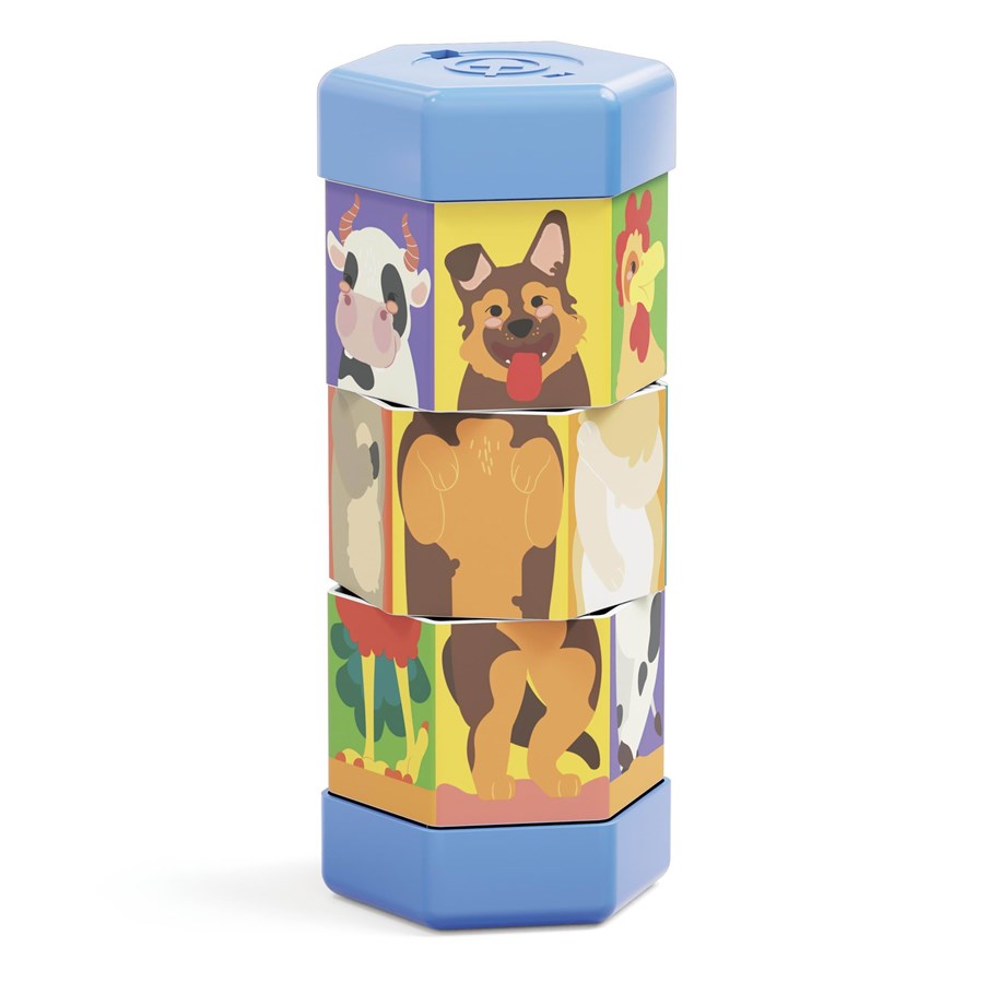 Quercetti Tubo' Mix & Match-animali Educational Toys