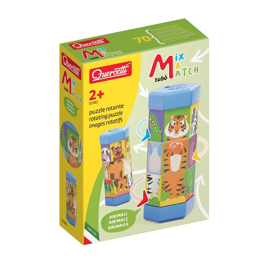 Quercetti Tubo' Mix & Match-animali Educational Toys