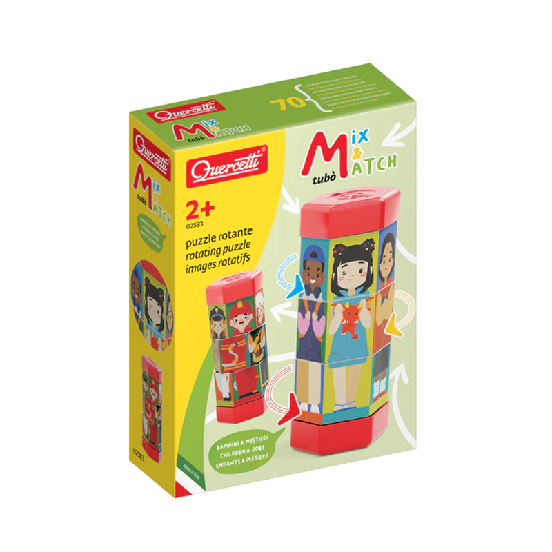 Quercetti Tubo' Mix & Match-bimbi E Mestieri Educational Toys