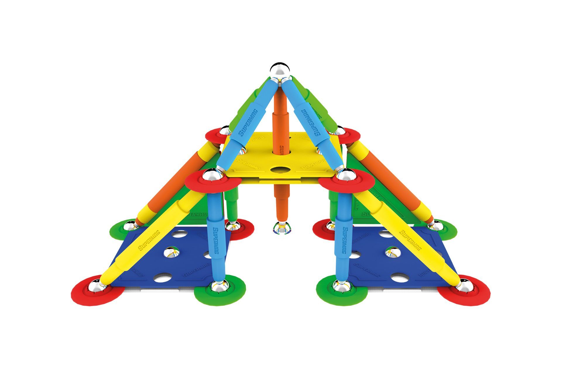 Supermag Projects Multicolor Magnetic Construction 60 Pieces