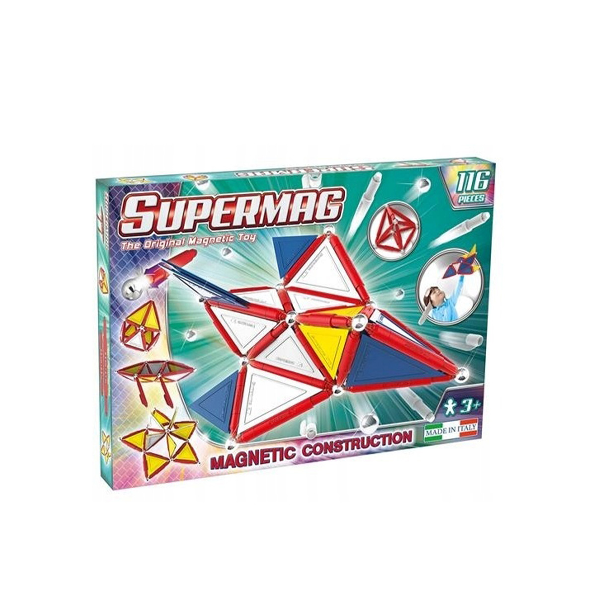 Supermag Tags Primary Magnetic Construction 116 Pieces
