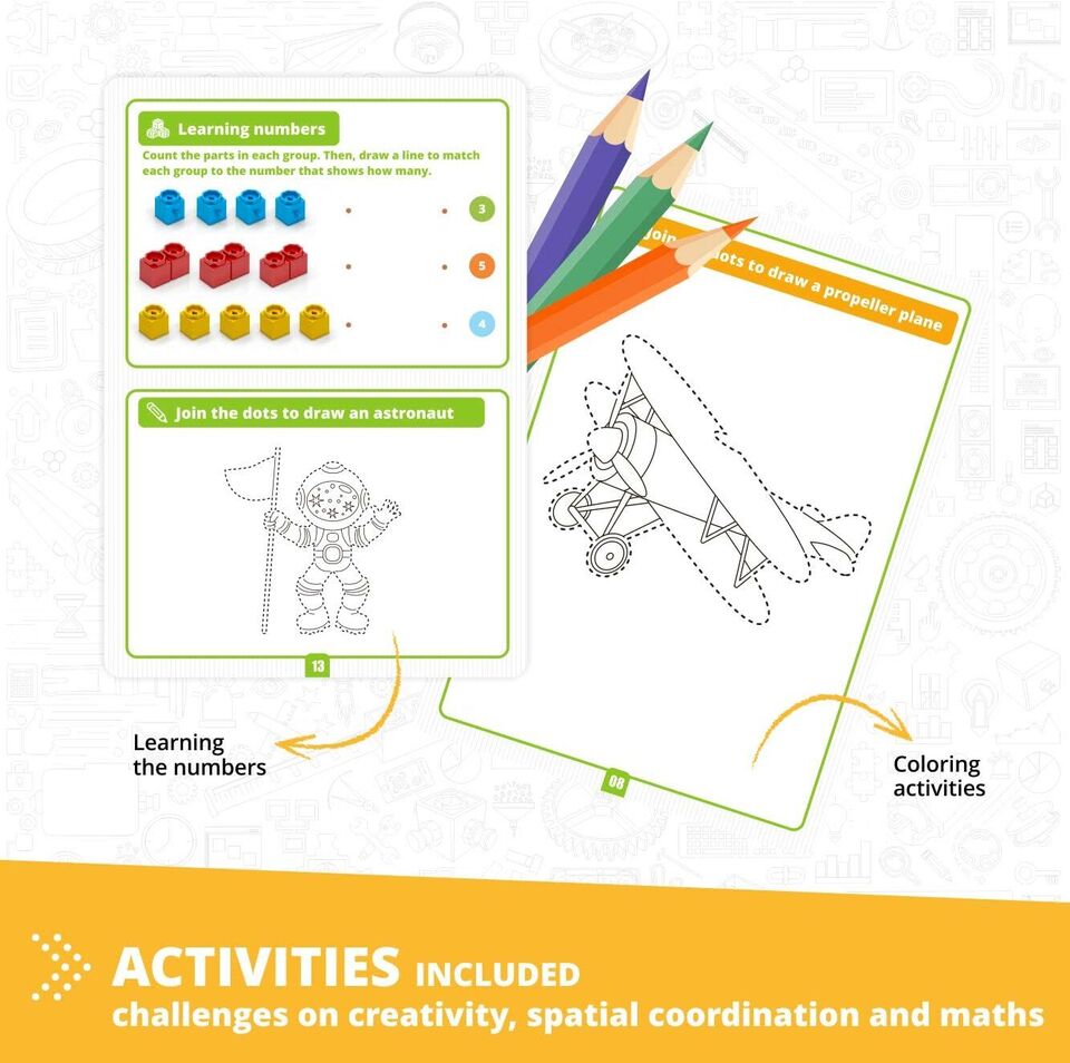 Engino STEAM Labs Toy Book for Learning About Aircraft