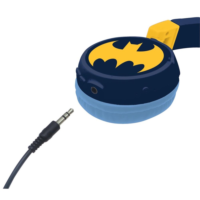 Lexibook Batman 2 in 1 Bluetooth® and Wired Comfort Foldable Headphones With Kids Safe Volume