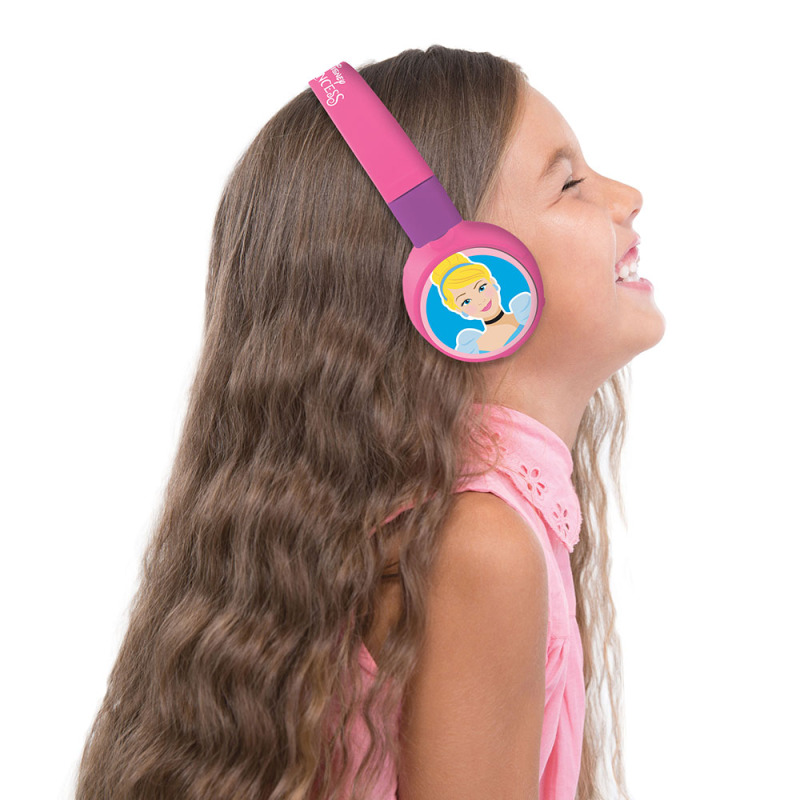 Lexibook Bluetooth Comfort Wireless Headphones for Children With Limited Design Princesse