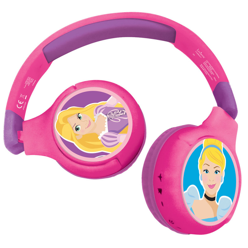 Lexibook Bluetooth Comfort Wireless Headphones for Children With Limited Design Princesse