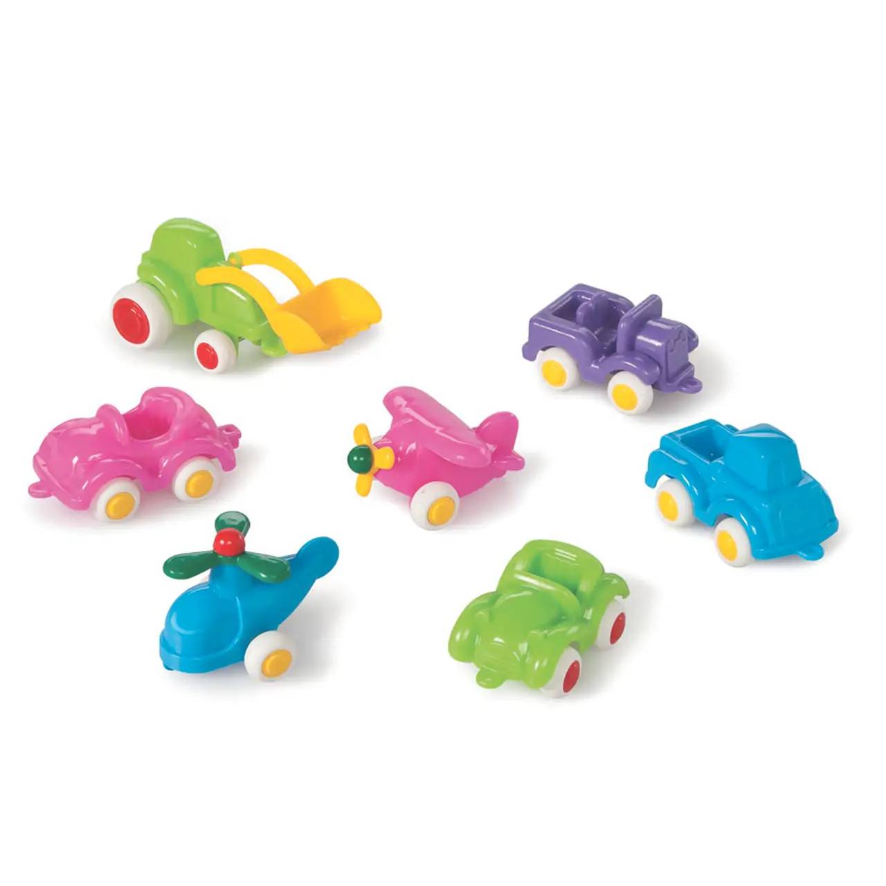 Viking Toys Mini Chubbies - Mixed Vehicles Pastel Colors