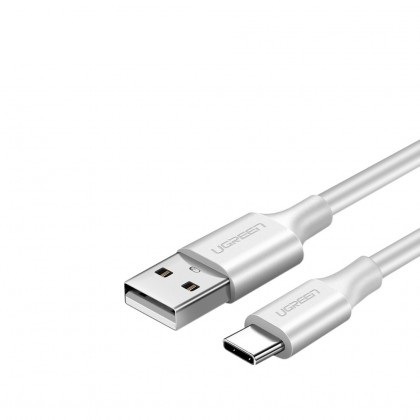 UGreen USB-A 2.0 to USB-C Cable Nickel Plating 1.5m - White