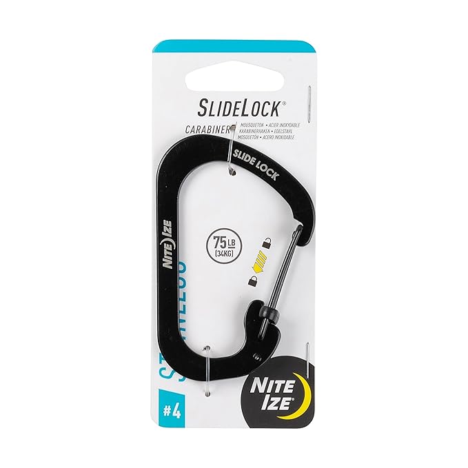 Nite Ize Carabiner SlideLock Steel #4 Black