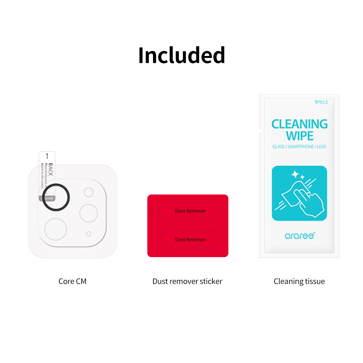 Araree Core Camera Glass For iPad Pro 11 / iPad Pro 13 (2024) - Clear (1Pcs)