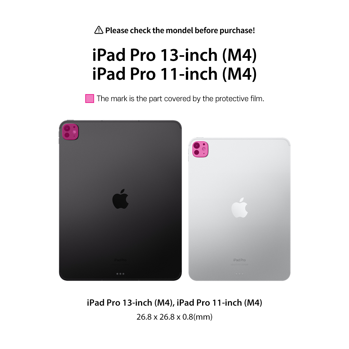Araree Core Camera Glass For iPad Pro 11 / iPad Pro 13 (2024) - Clear (1Pcs)