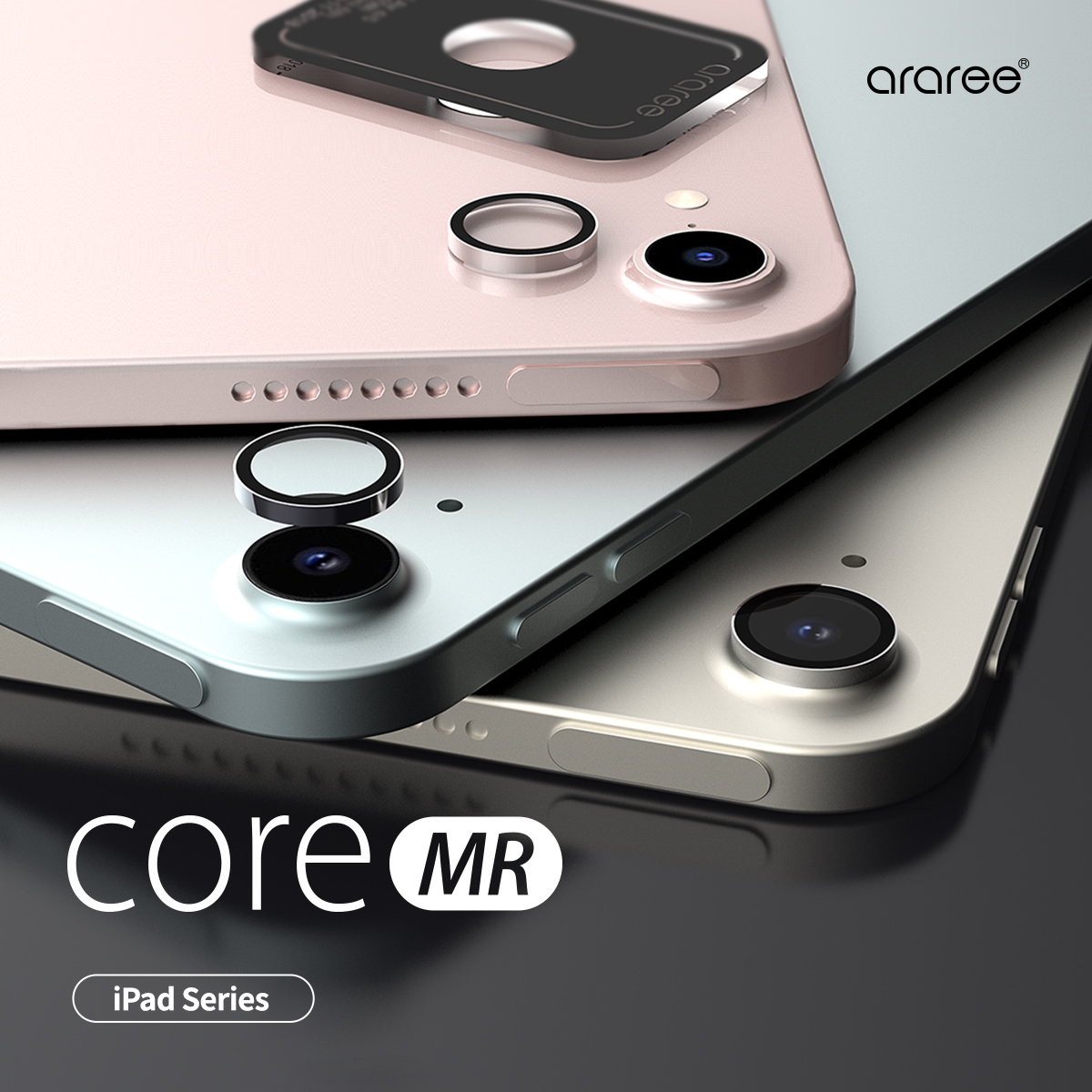Araree Core Camera Metal Ring for iPad Air 13 (2024) / iPad 10.9 / iPad mini 6 - Clear